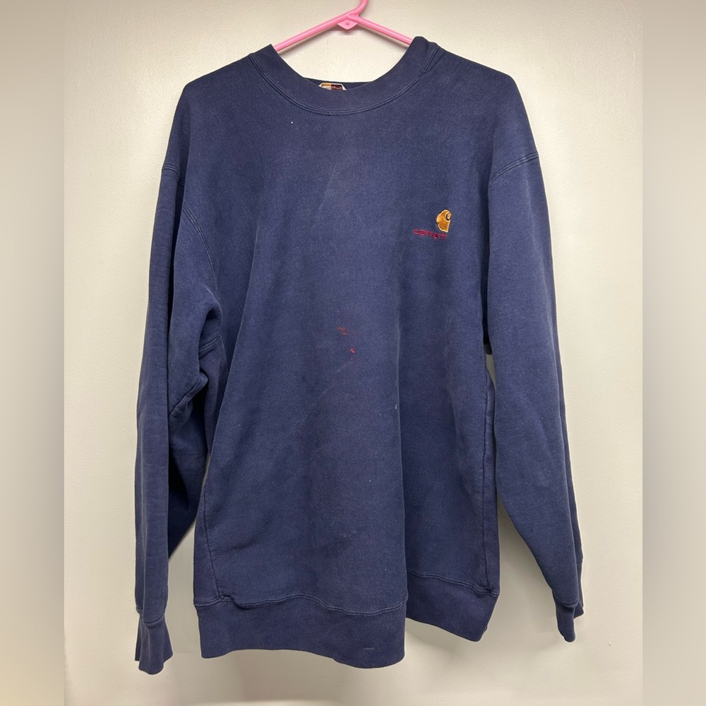 Men’s L Carhartt crewneck; minimal staining
